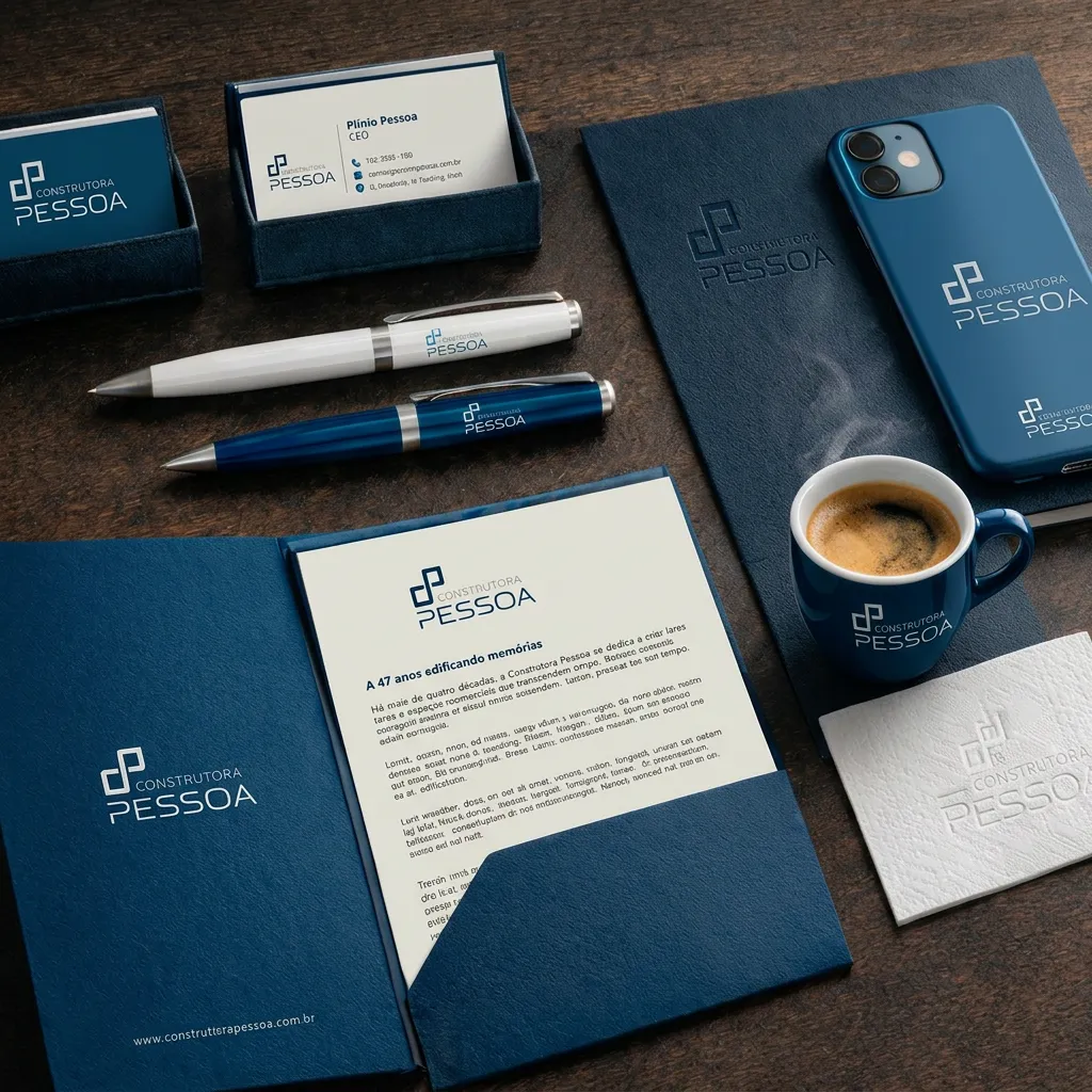 Construtora Pessoa — Identidade visual e branding da construtora em Curitiba