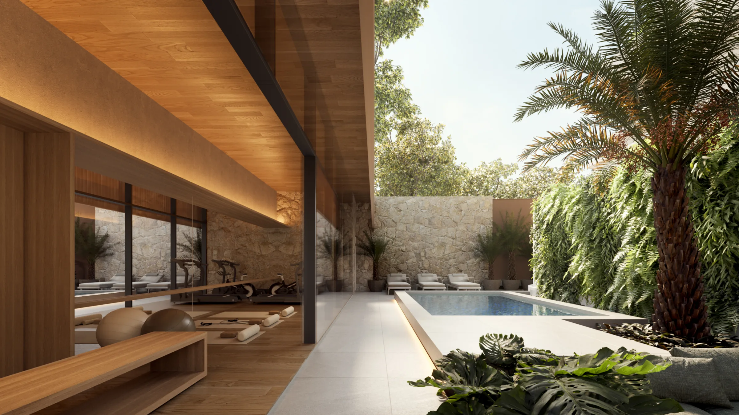 Vero — Piscina e academia